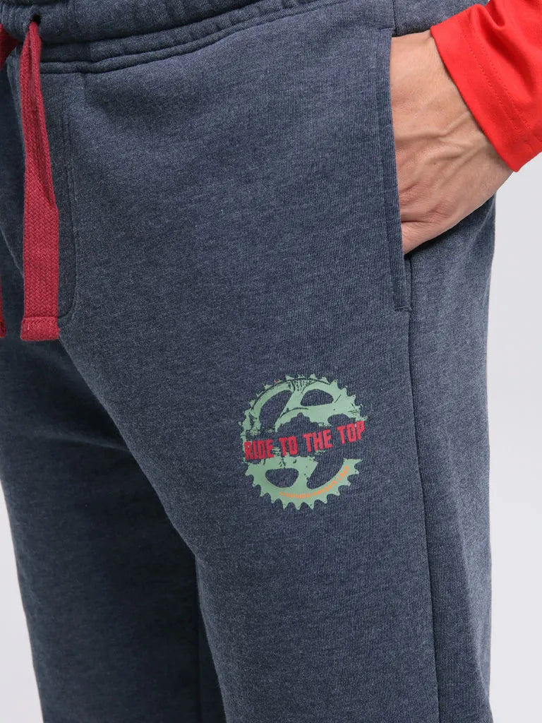 Calça de moletom masculina Loap Edikant Azul
