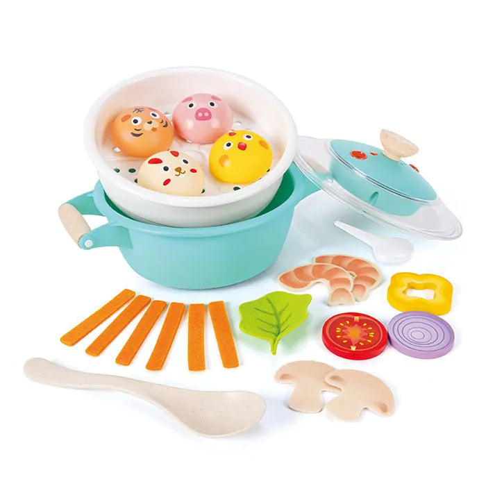 Hape Little Chef Cooking & Steam Playset Plus
