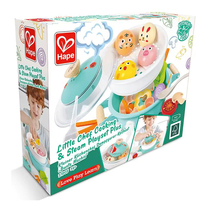Hape Little Chef Cooking & Steam Playset Plus
