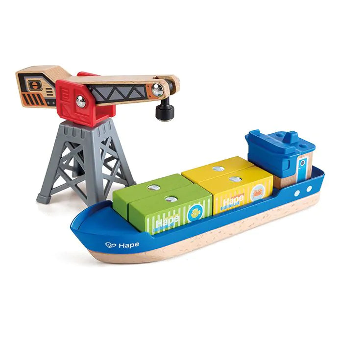 Hape Cargo Ship & Crane