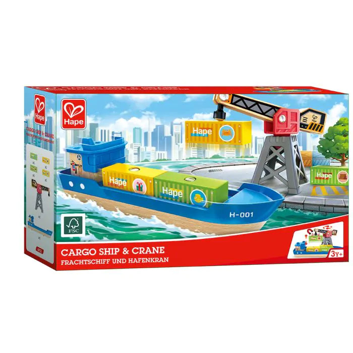 Hape Cargo Ship & Crane
