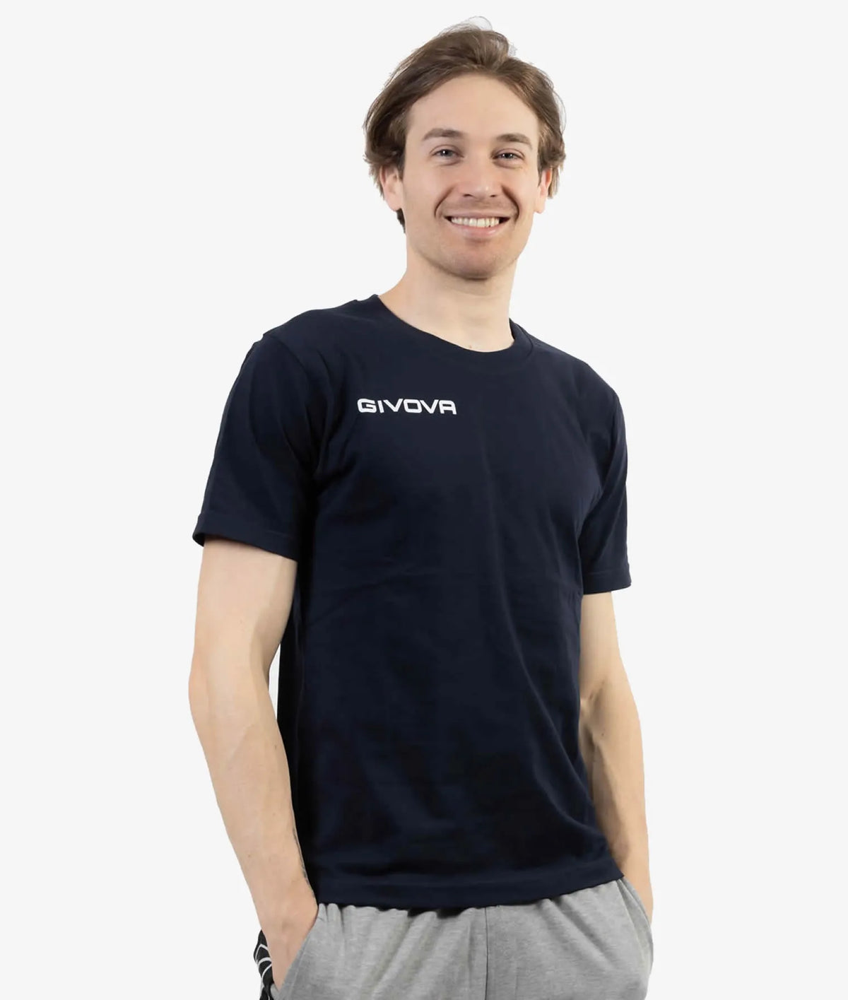 Tricou Bumbac Givova Cubo Bleu Marin 2xl