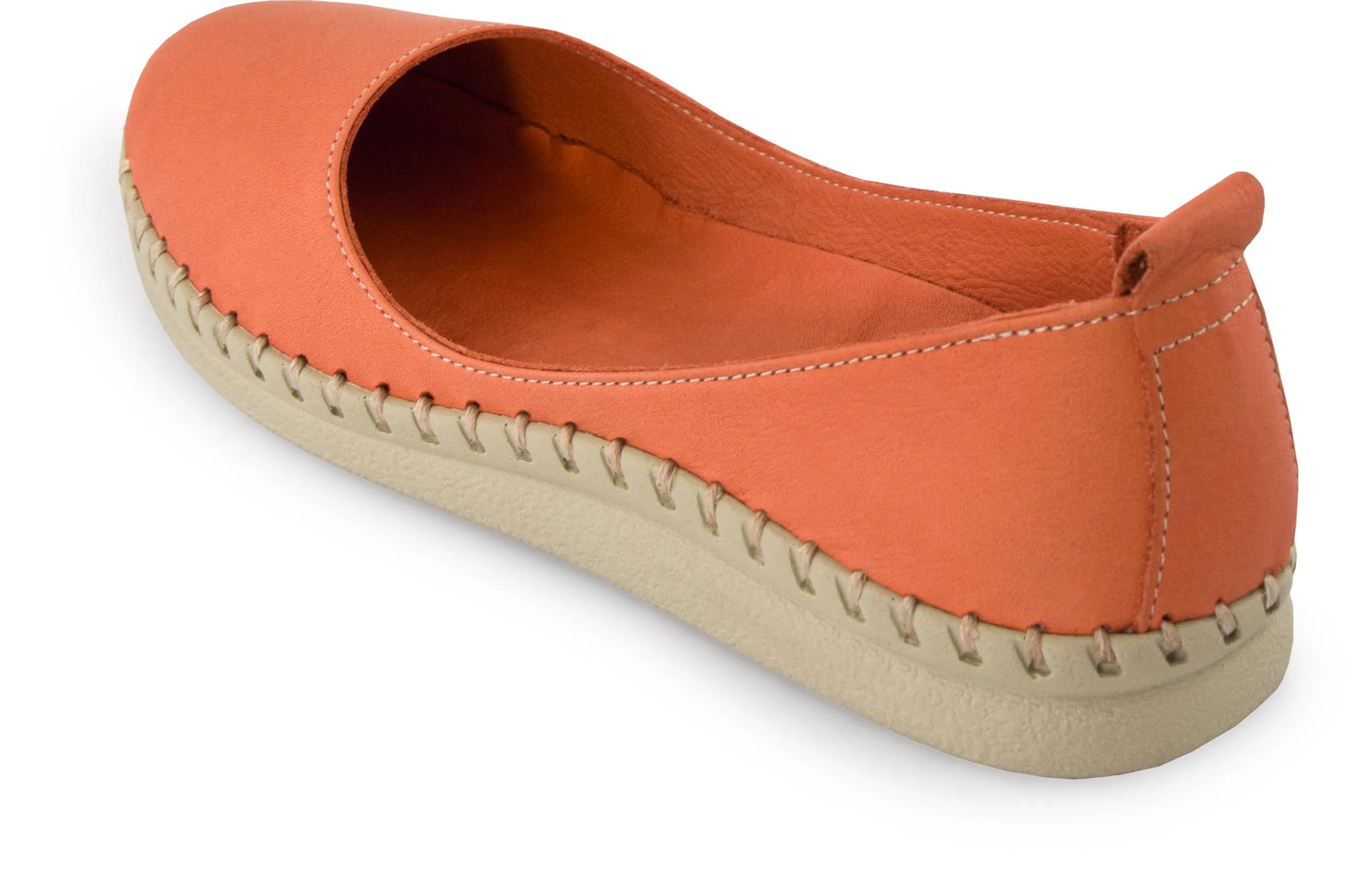Women's Leather Ballerinas Nell Pumpkin Orange