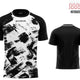 Спортна тениска Givova Art Interlock Black-white Black 2xl