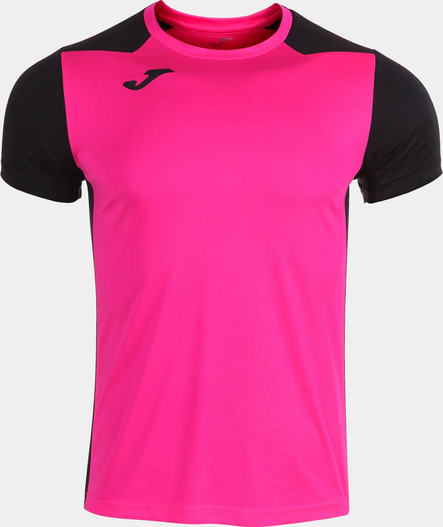 Camiseta masculina joma record ii fluor rosa-preta m