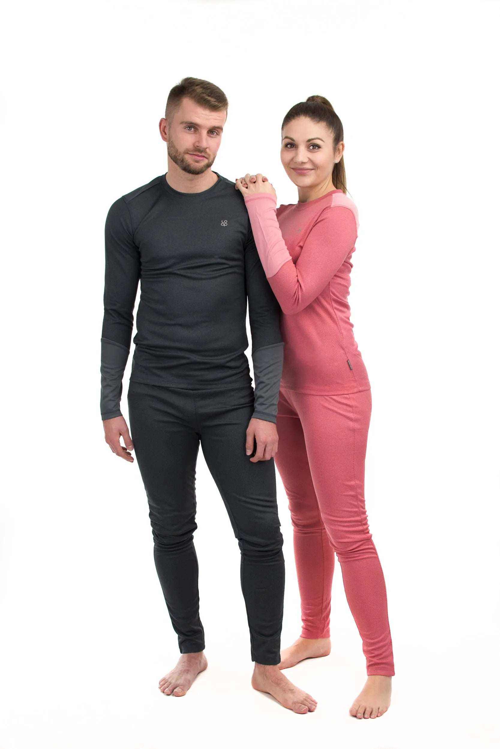 Pantaloni termici dama loap perla roz xl