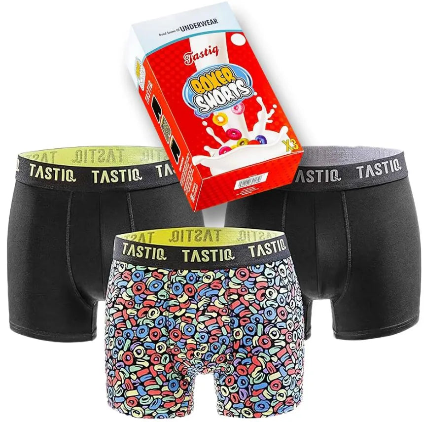 Boxers Tastiq Kellogs 3-pack Coffret Noir