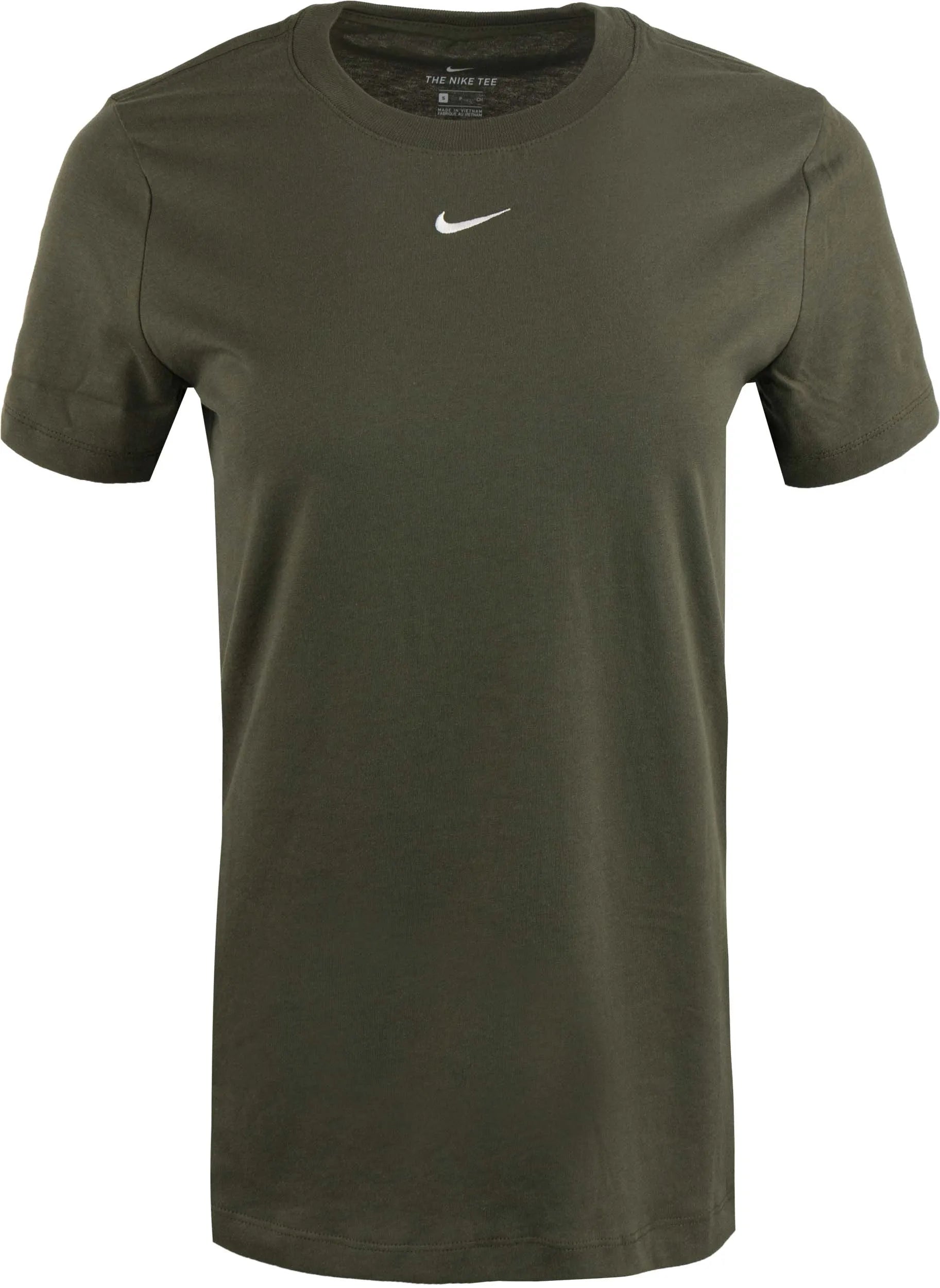 Dámske tričko nike essential crew green s
