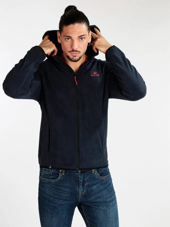 Sweat-shirt pour hommes Athl. Cagoule Dpt Emiliano Bleu Foncé