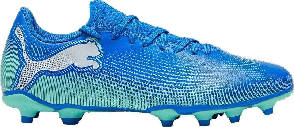 Chuteiras de futebol puma mens future 7 play fg/ag chuteira azul claro azul 46
