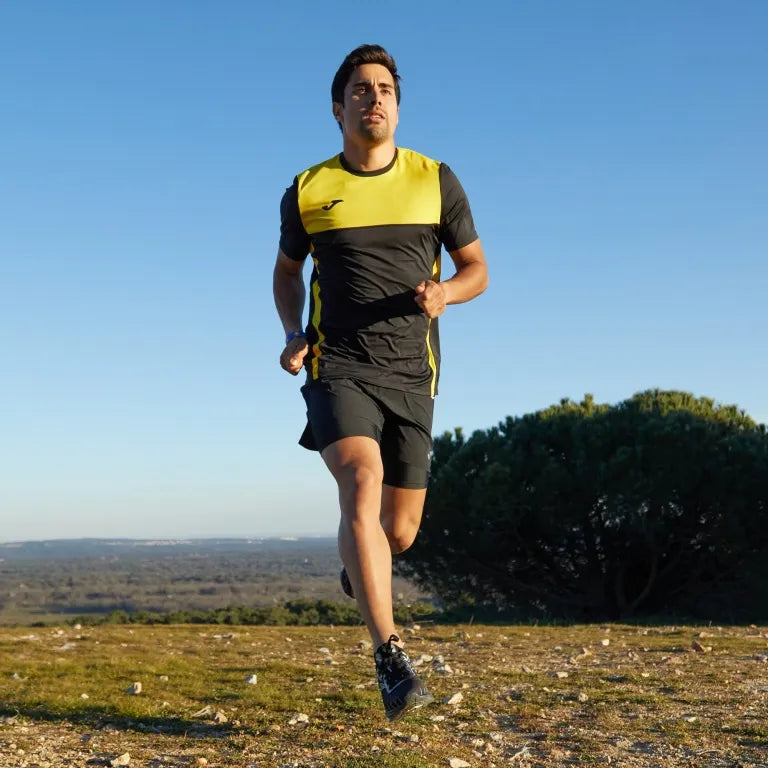 Joma r-trail fekete-sárga sportpóló m