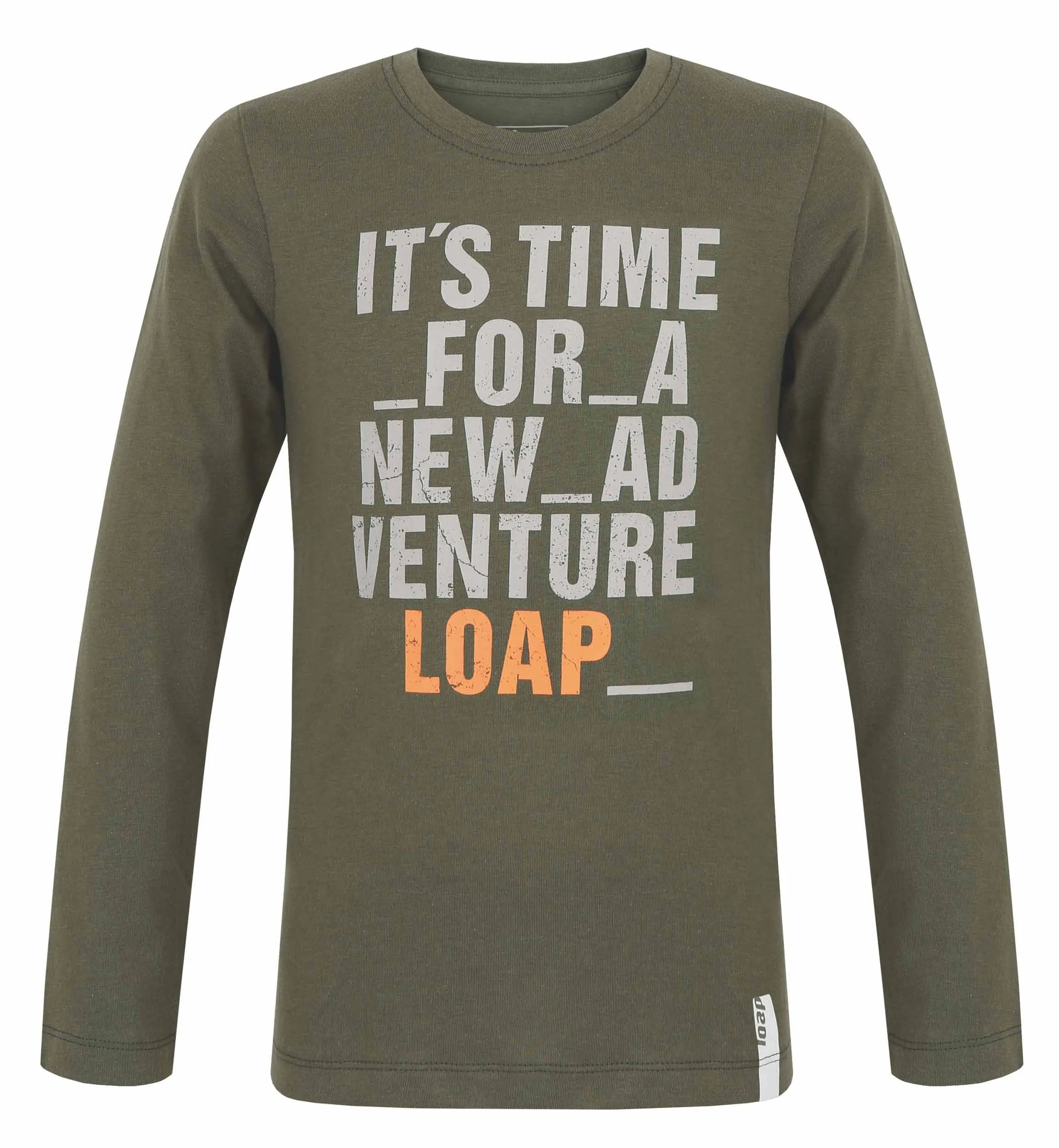 T-shirt dziecięcy Loap Binus zielony
