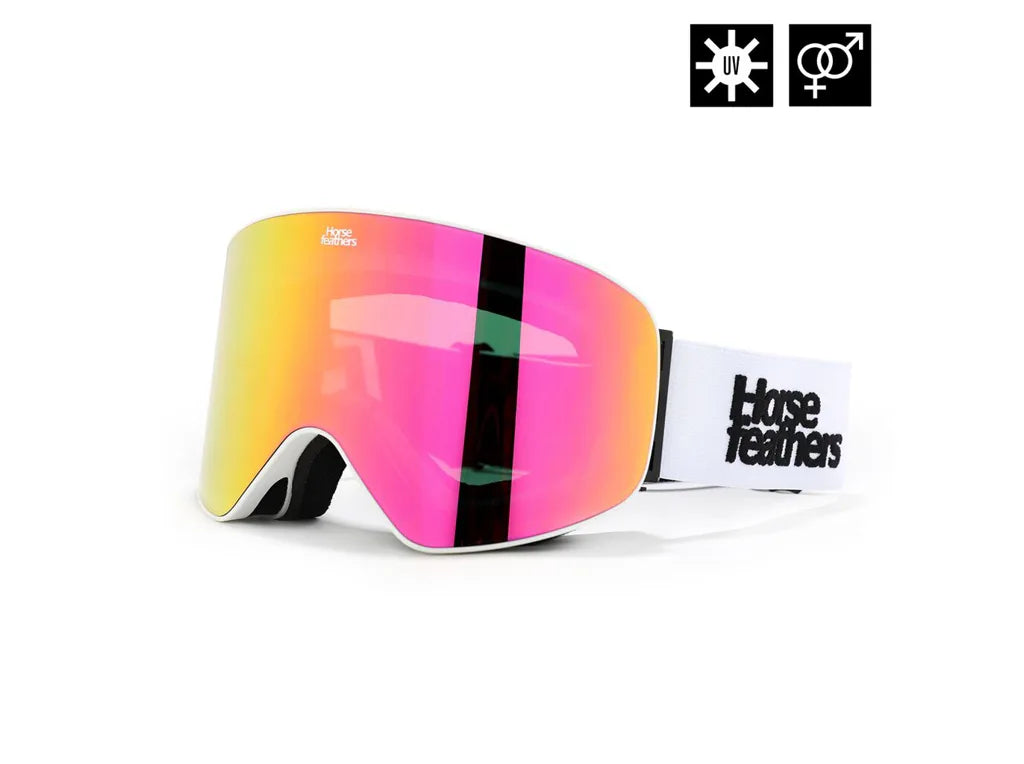 Horsefeathers Edmond Occhiali (bianco/mirror Pink)
