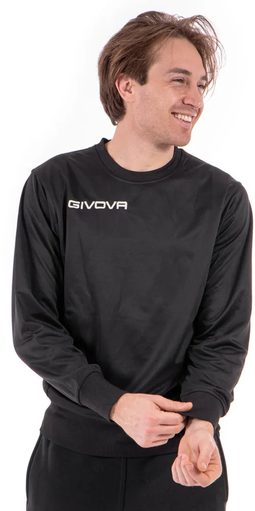 Sport-Sweatshirt Givova Polarfleece One Schwarz