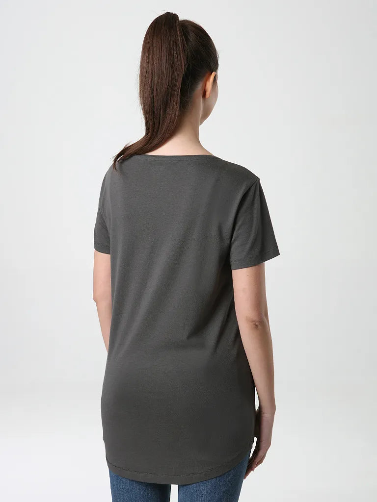 Damen-T-Shirt Loop Asaja Grau