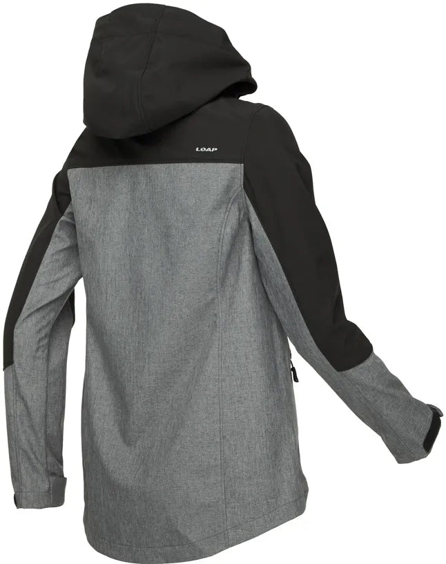 Damen Softshelljacke Loap Ladana Gry-Blk Grau L