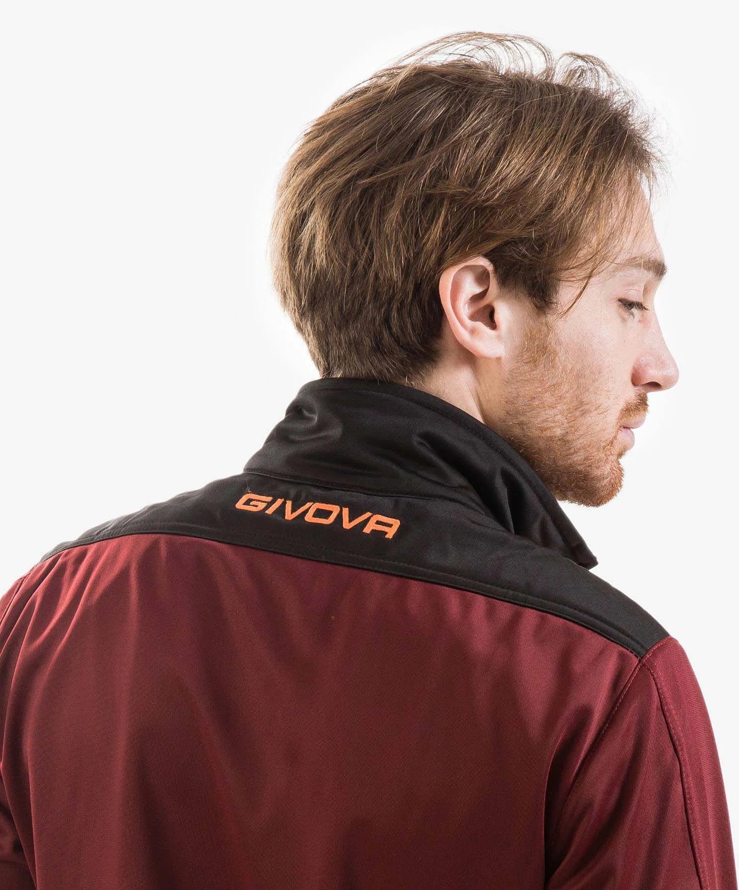 Sportovní set givova campo vínová-oranžová 3xs