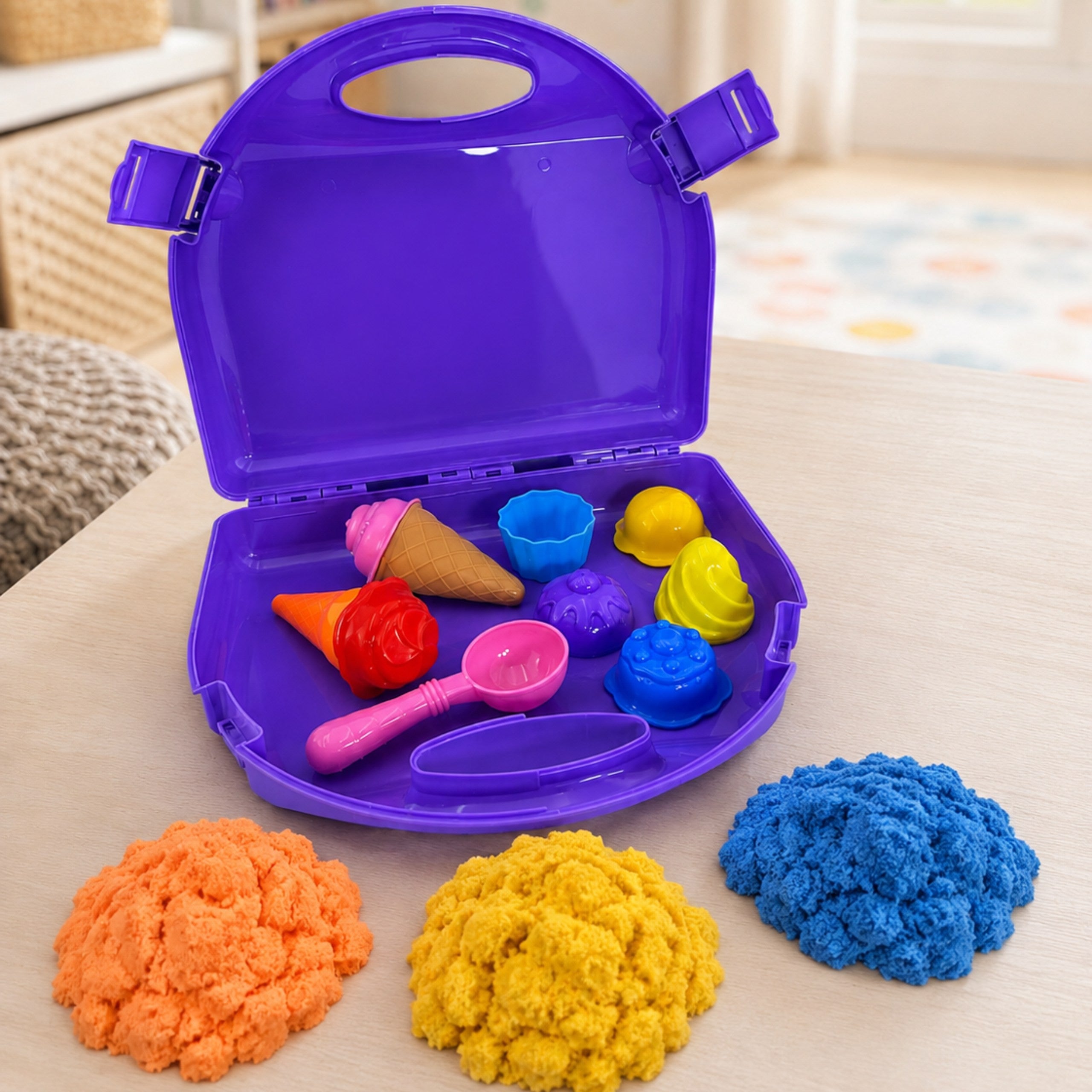 Sand Fairy Kinetic Sand Set Ice Cream Parlor 13 Pcs