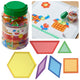 Masterkidz Комплект мозаечни блокчета Монтесори Танграм 140 бр.