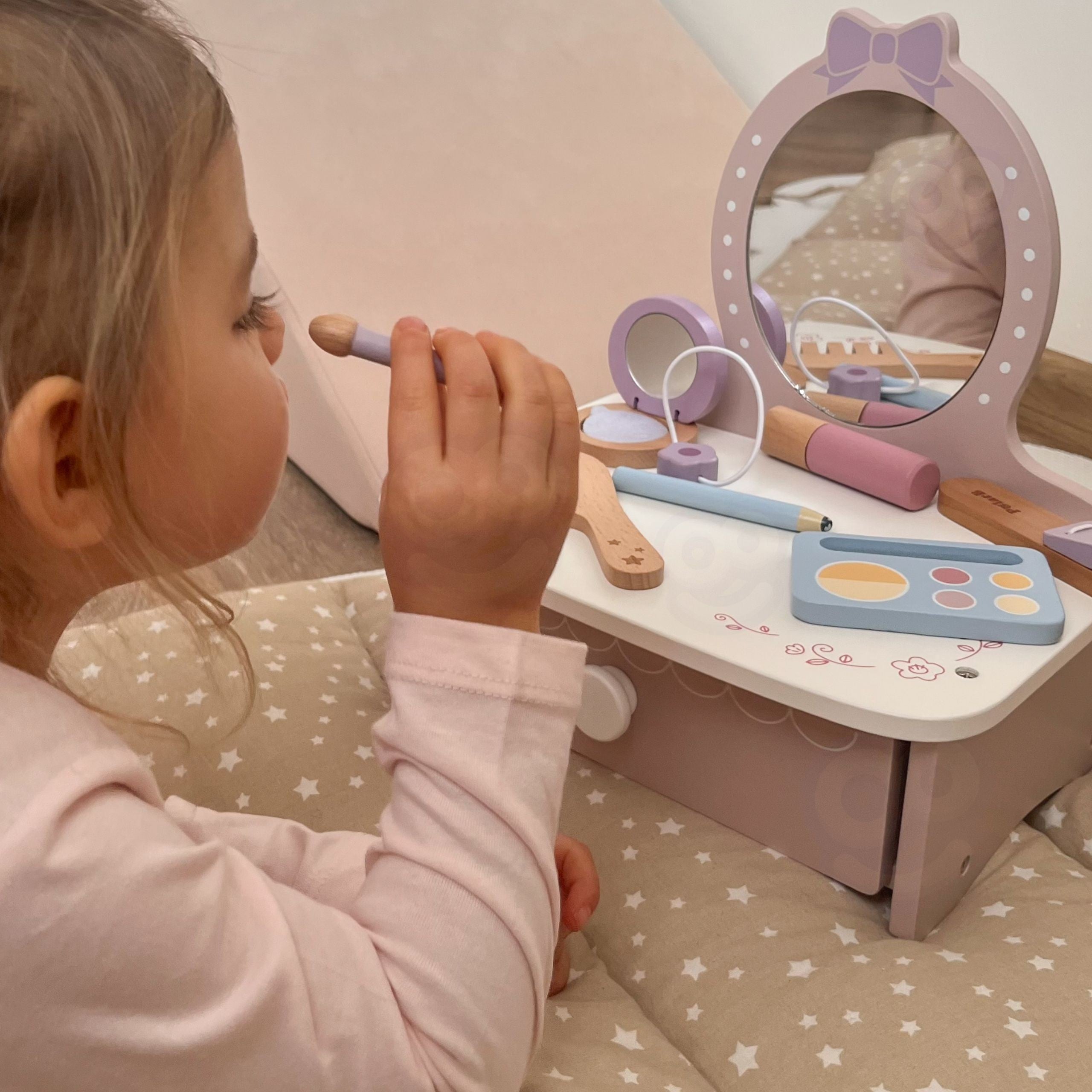 Viga Wooden Dressing Table With Accessories Little Princess Corner