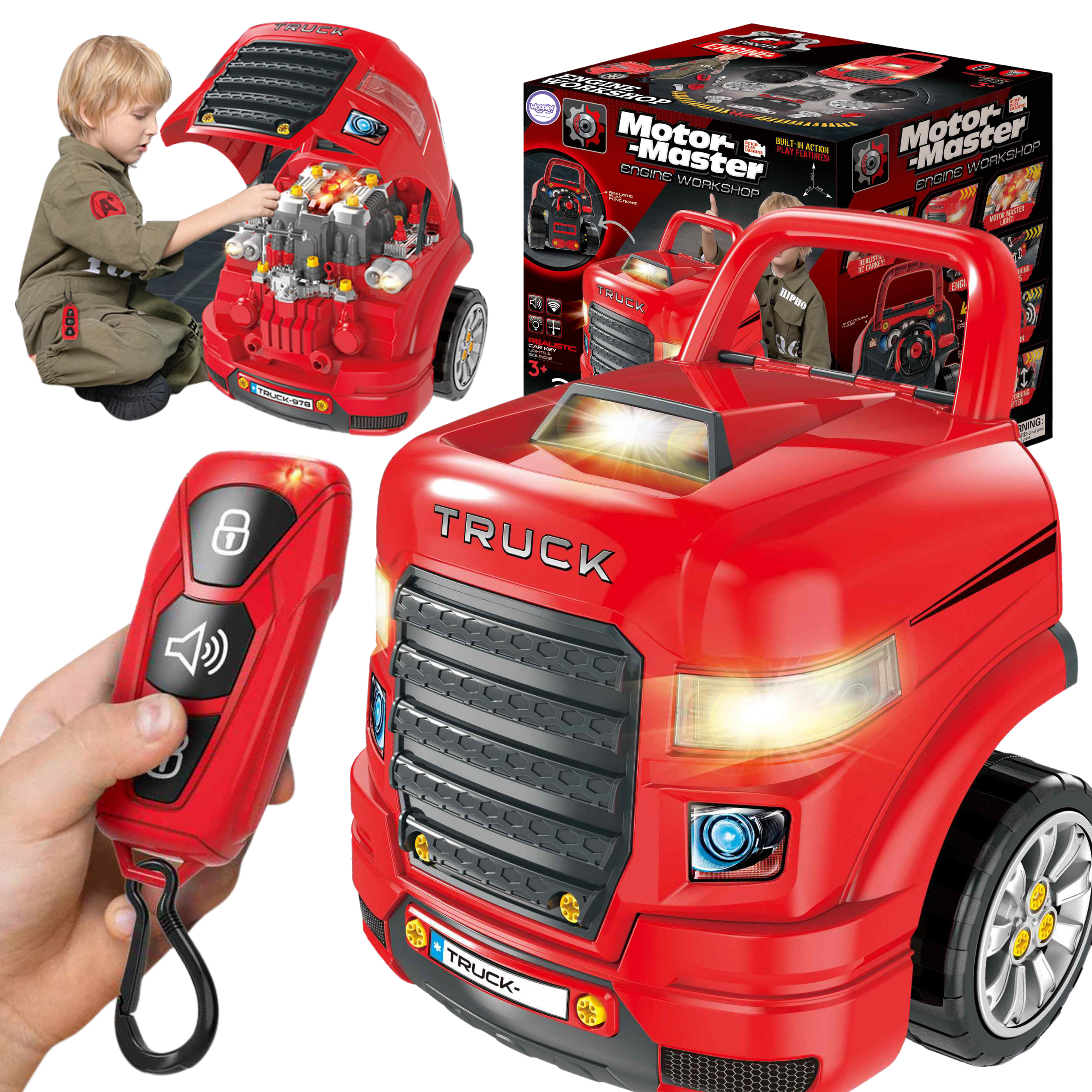 Woopie Big Truck Assembly Kit + Accessories 61 Pcs.