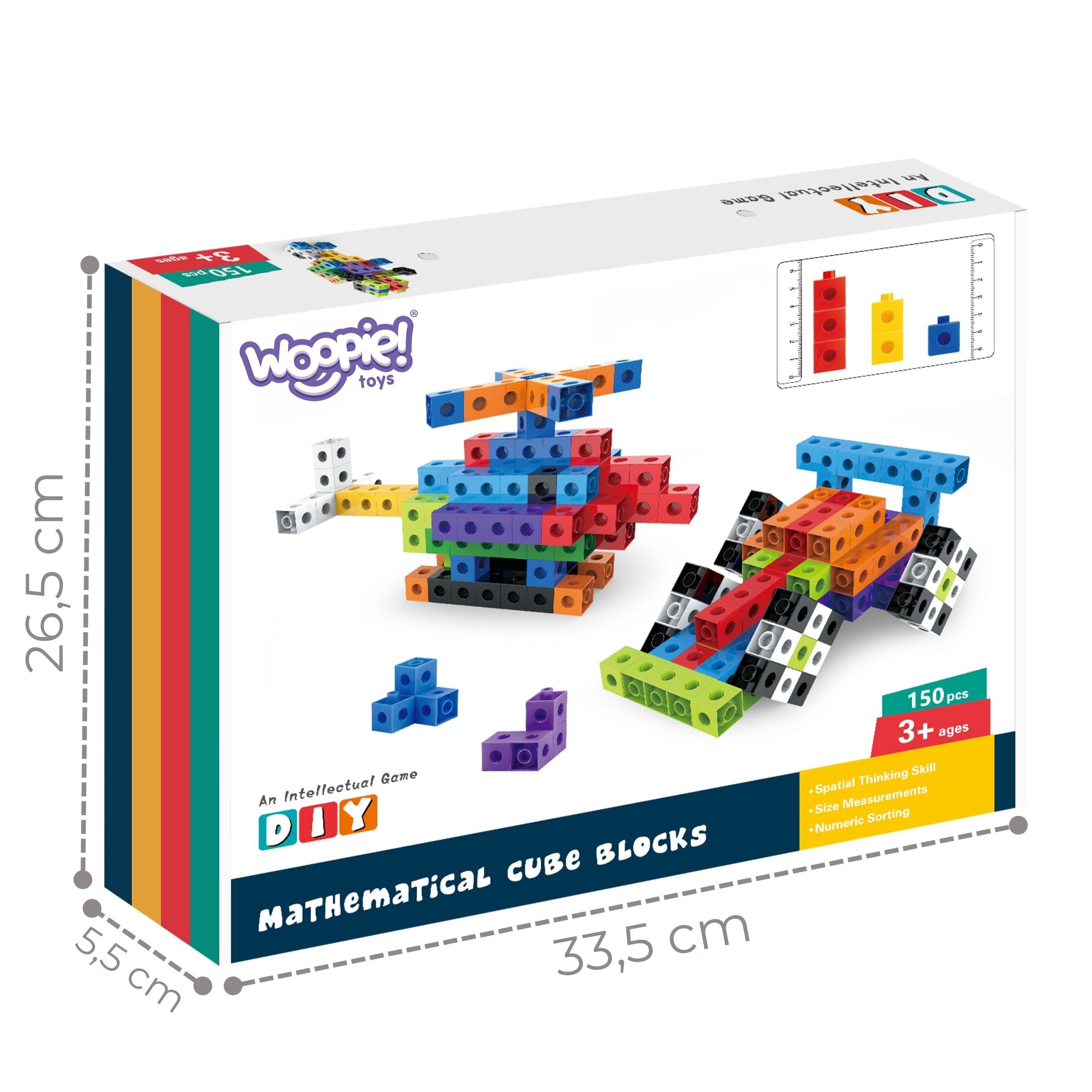 Woopie 3d Construction Blocks Cubes 150 Pcs.