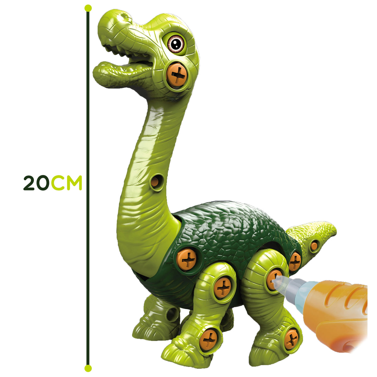 Woopie Dinosaur csavarozó építőkészlet + fúró 31 db.