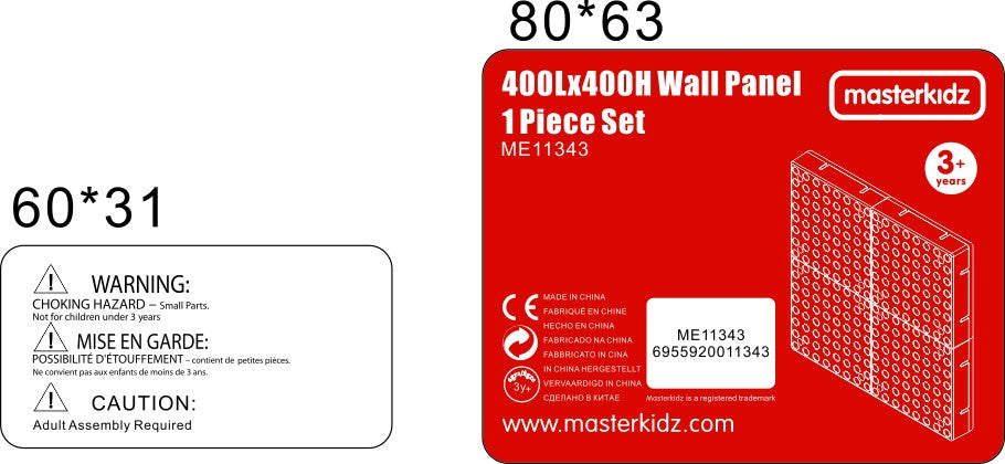 Painel de parede Masterkidz Stem Creative Science Board + painel de montagem 40 x 40 (cm)
