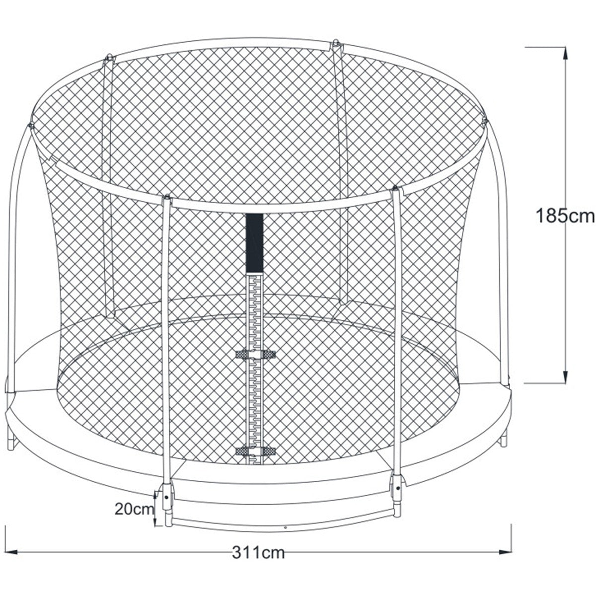 Axi Boston Trampoline 305 Cm + Net