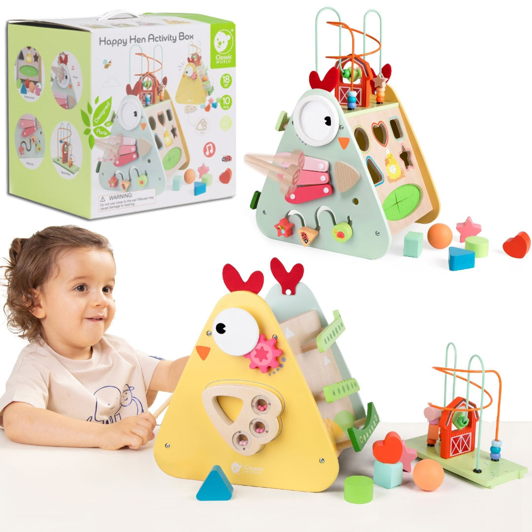 Kostka Montessori Classic World 10 w 1 Happy Farm Xxl