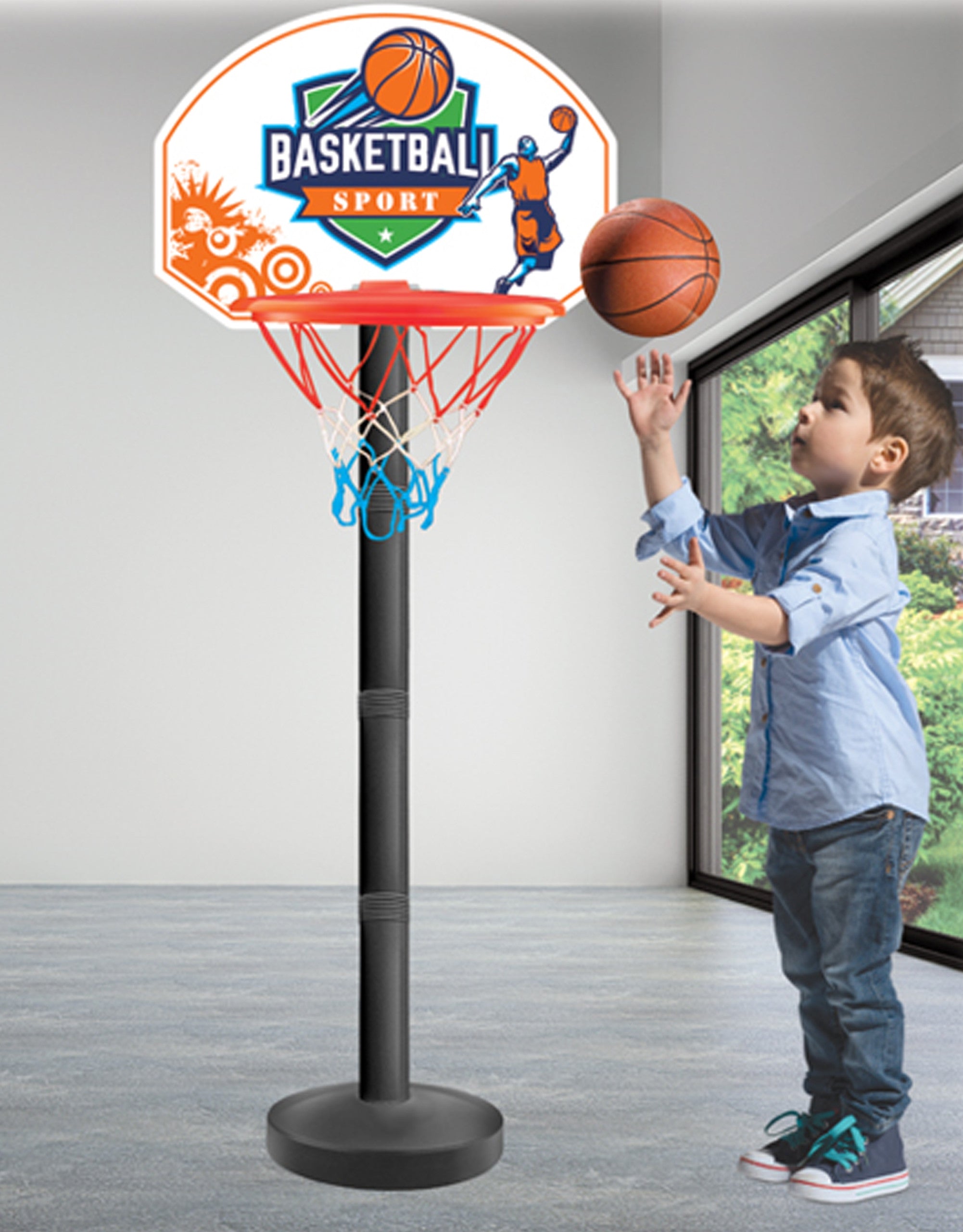 Woopie Basketball Set Ball Skill Game Cu 93cm