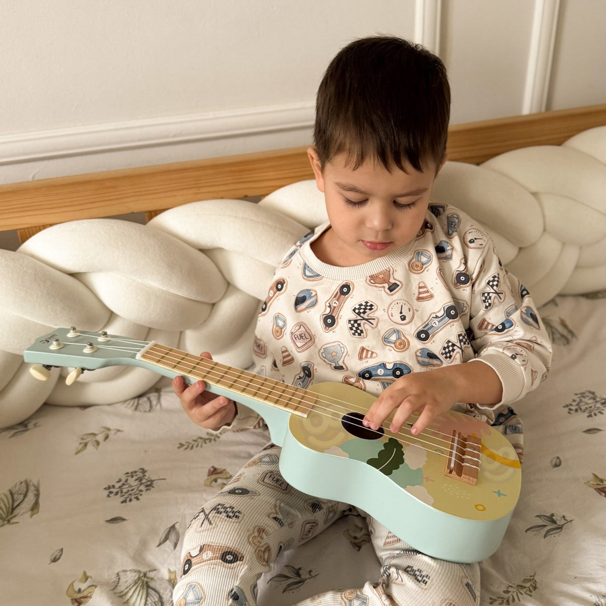 Ukulele din lemn Clasic World Pentru Copii Albastru