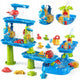 Woopie Huge Aquapark Water Table 6 w 1 Sandbox Waterfall Track 6-poziomowy modułowy