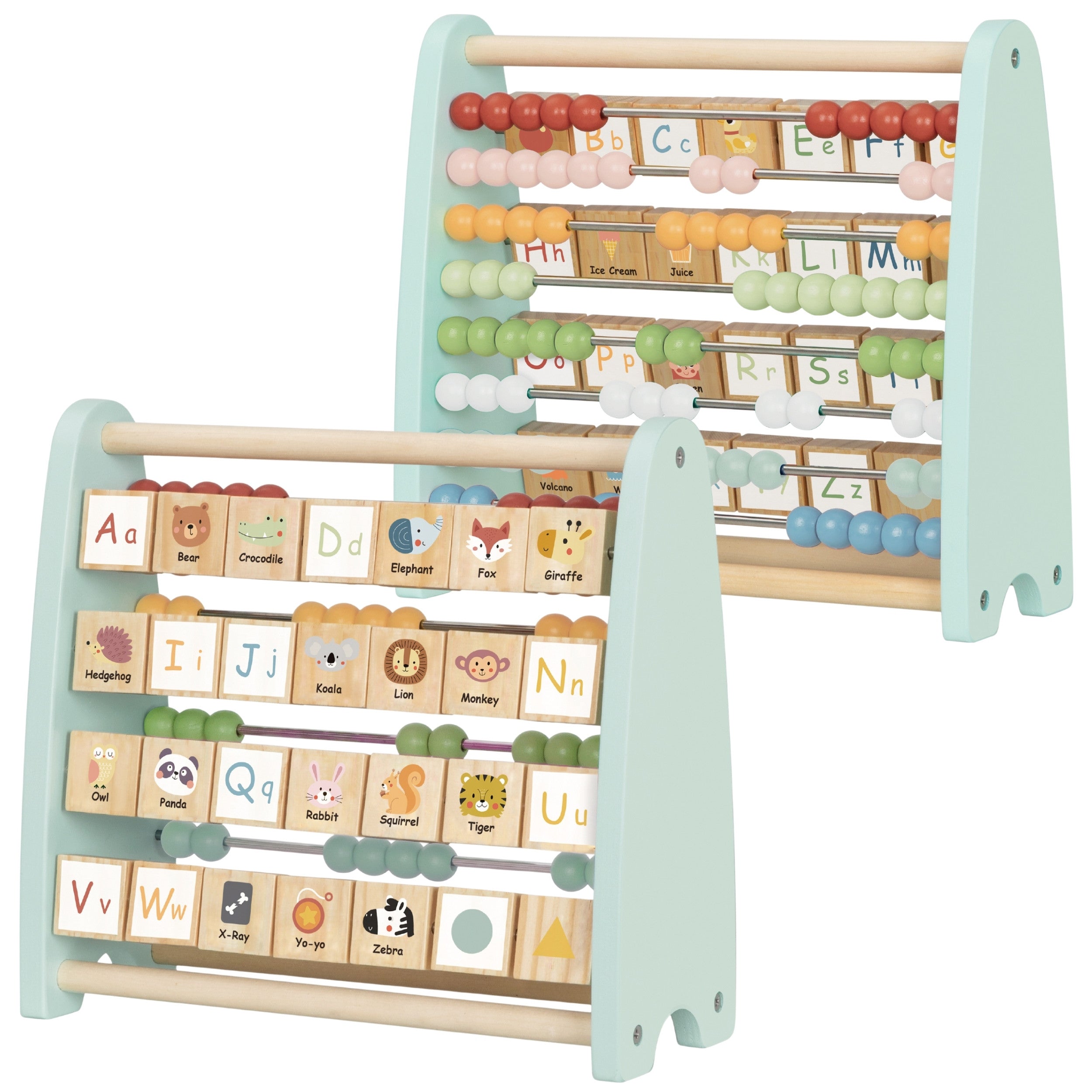 Tooky Toy Oboustranné obrázky Abacus abecedy