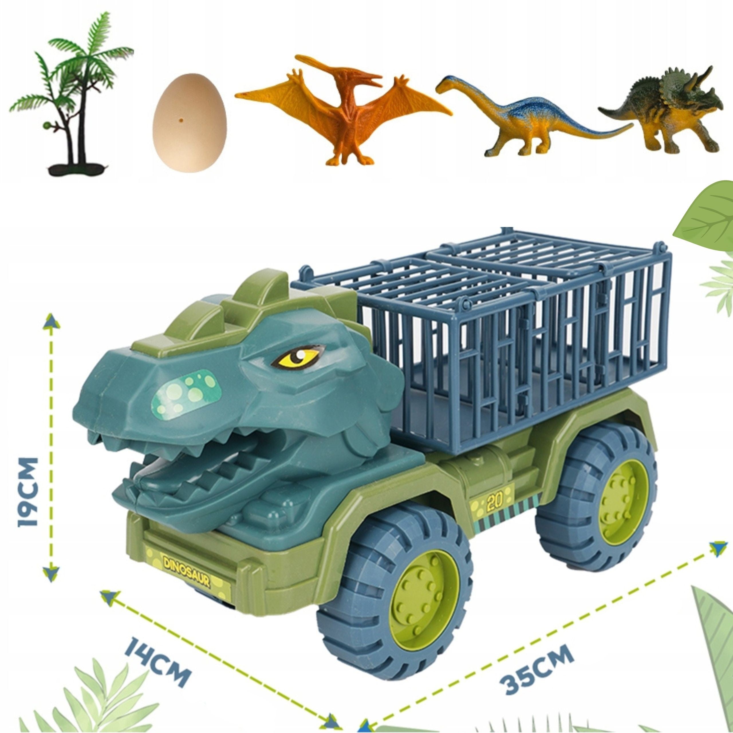 Woopie Dinosaur Truck Transporter figurák