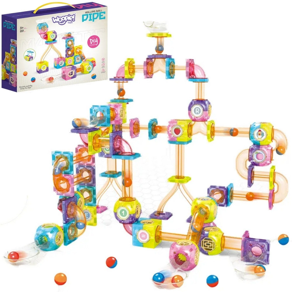 Woopie Magnetic Blocks Ball Track 89 бр.