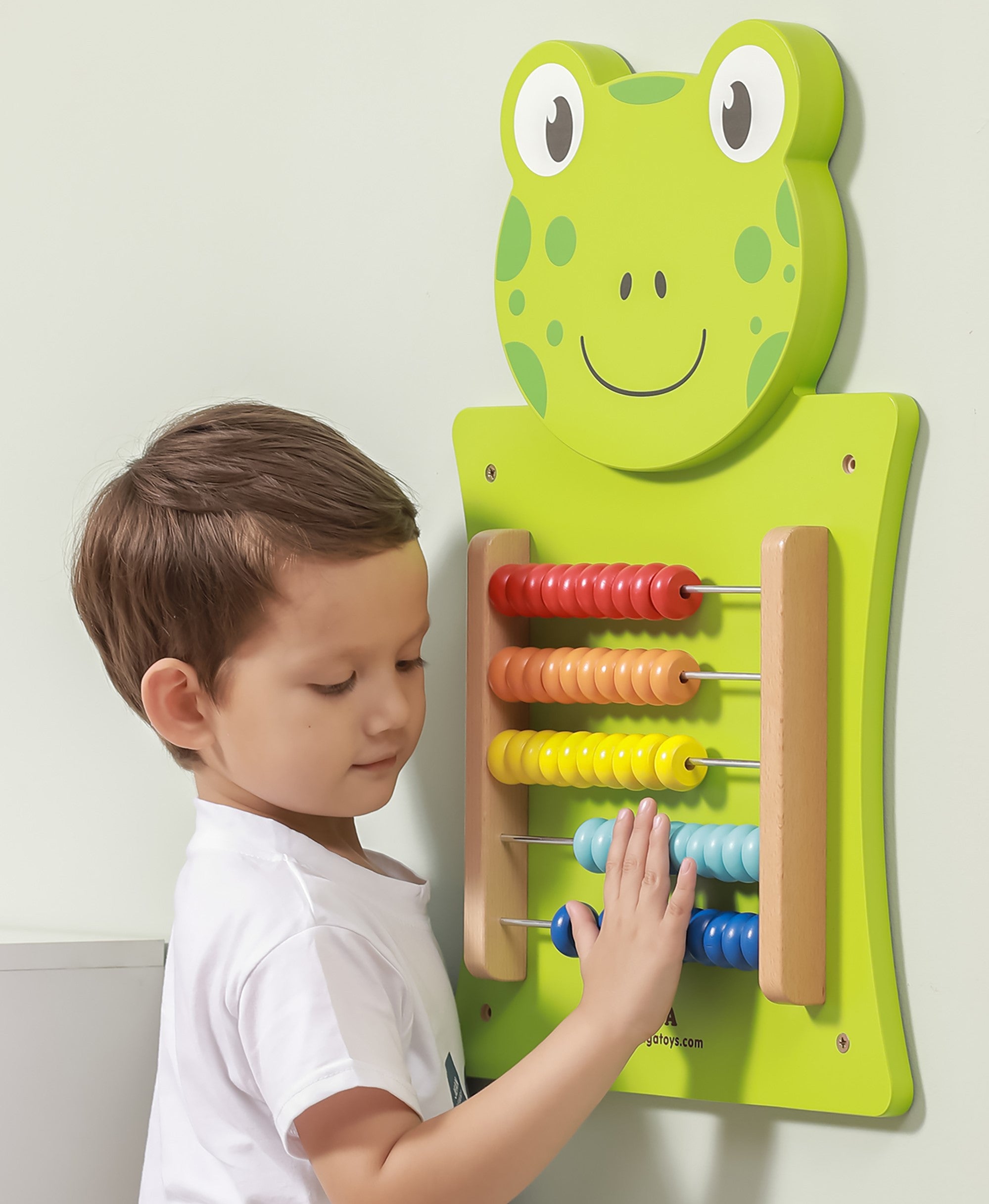 Viga Wooden Manipulative Board Abacus Frog Fsc Montessori Certificate