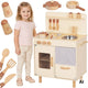 Tooky Toy Cucina Beige In Legno Con Accessori