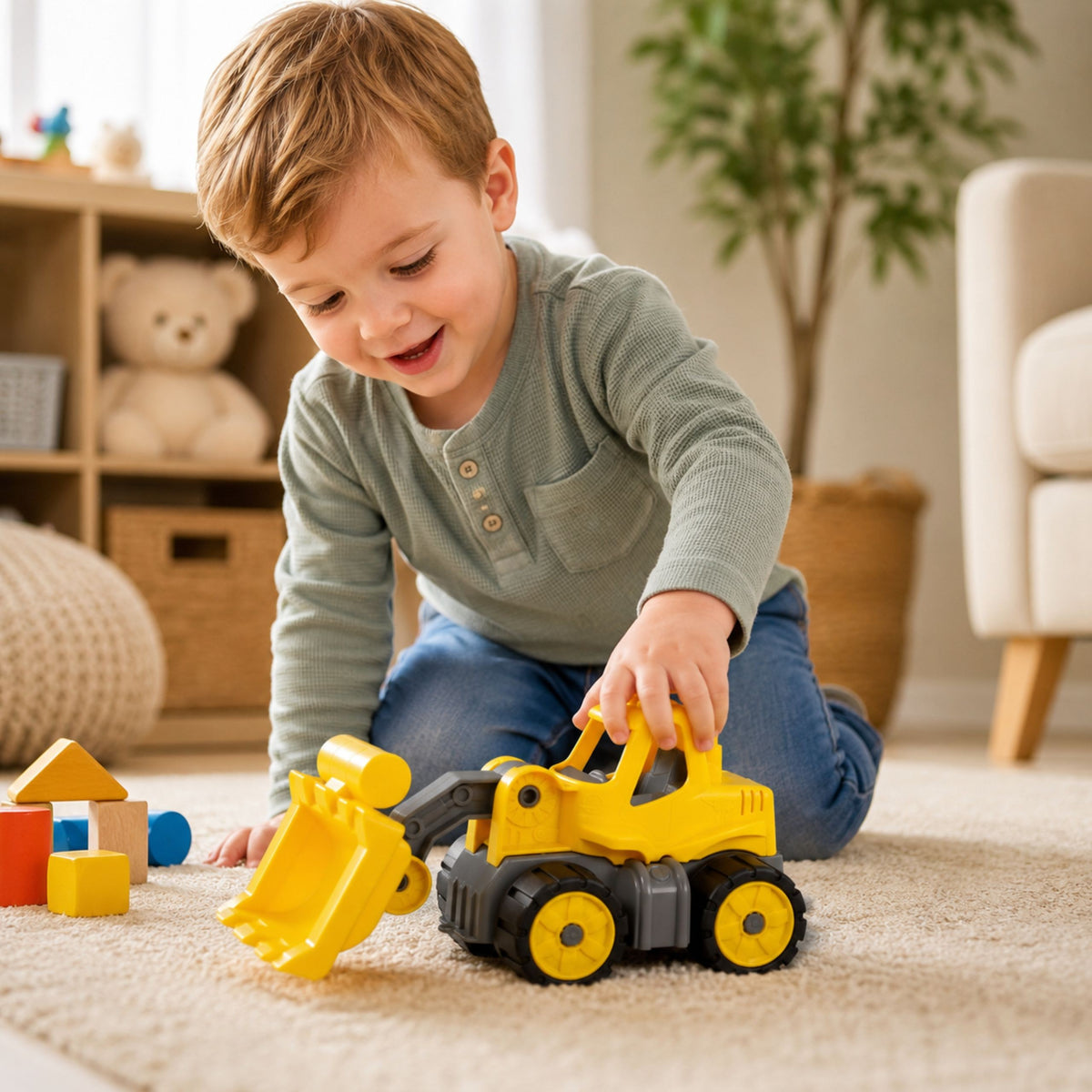 Big Power Worker Mini Loader Sand Truck