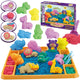 Woopie Kinetic Sand 1.2 Kg Xl Zoo Table With Molds Set