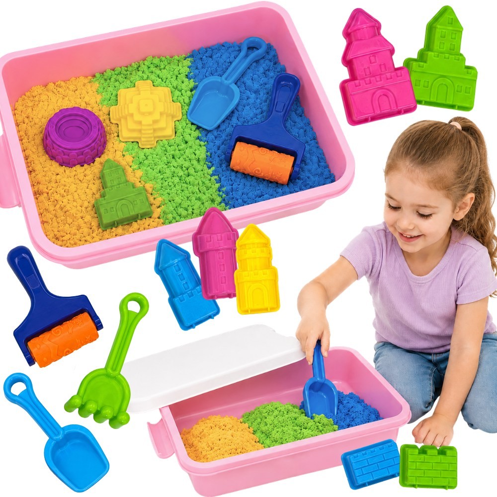 Woopie Кинетичен пясък Magic Castle Set 22 бр куфар