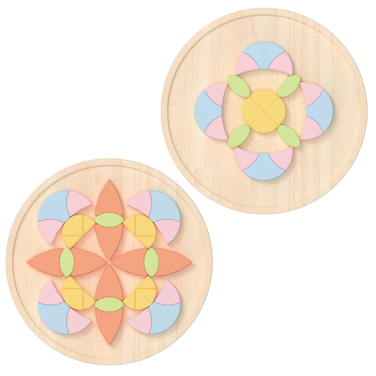 Klasický svetový pastel Mandala Montessori Puzzle Mosaic Flowers