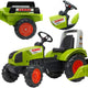 Falk Claas Pedal Tractor With Trailer Large Tractor Toy 3+