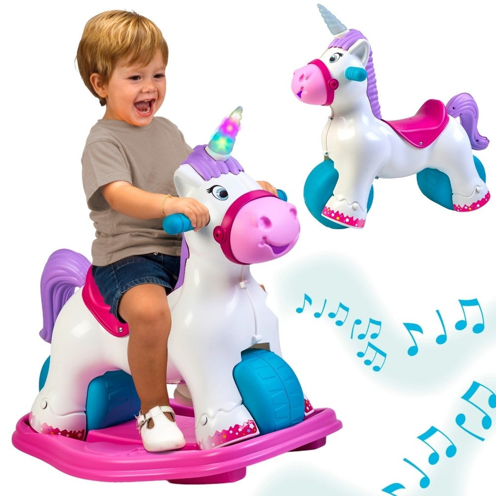 Feber Interactive Rocking Unicorn 2 v 1 – běžící jízda
