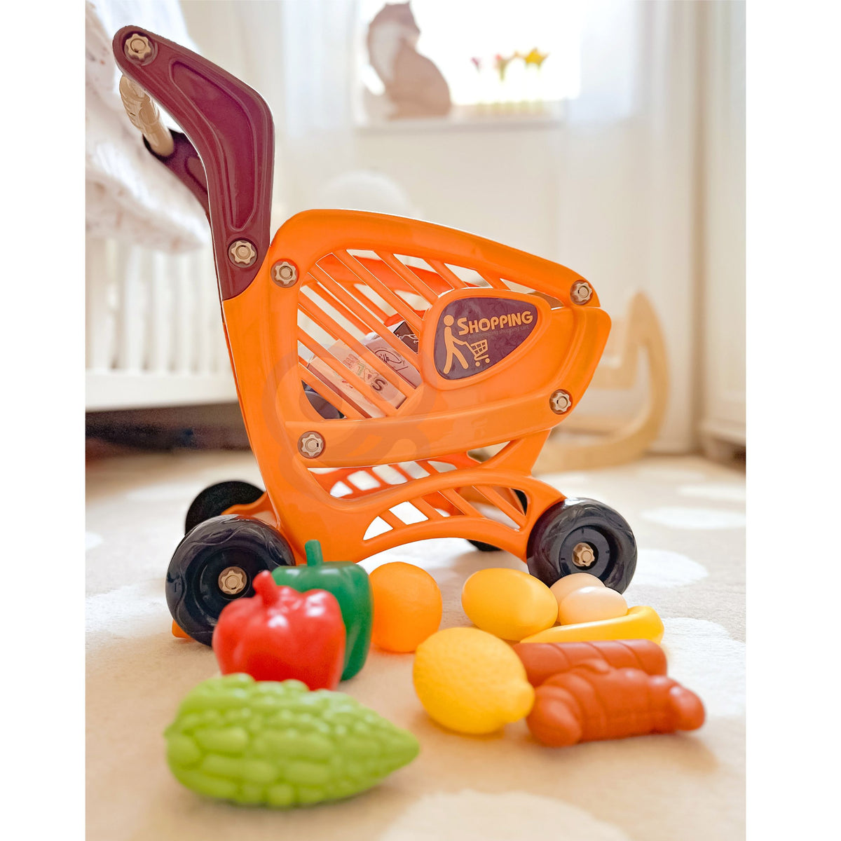 Carro Compra Woopie Para Niños Piezas Móviles + 42 Accs.
