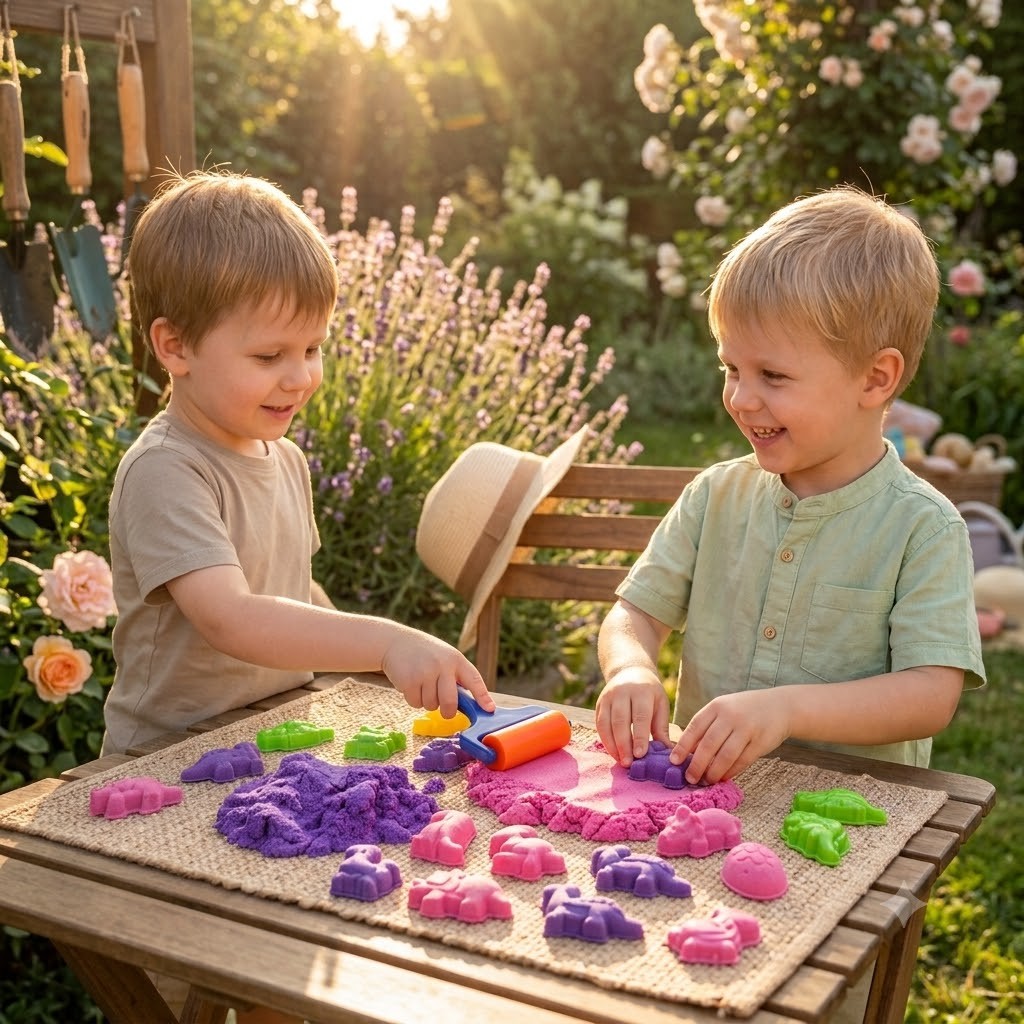 Woopie Kinetic Sand Set Dinosaurs 13 db