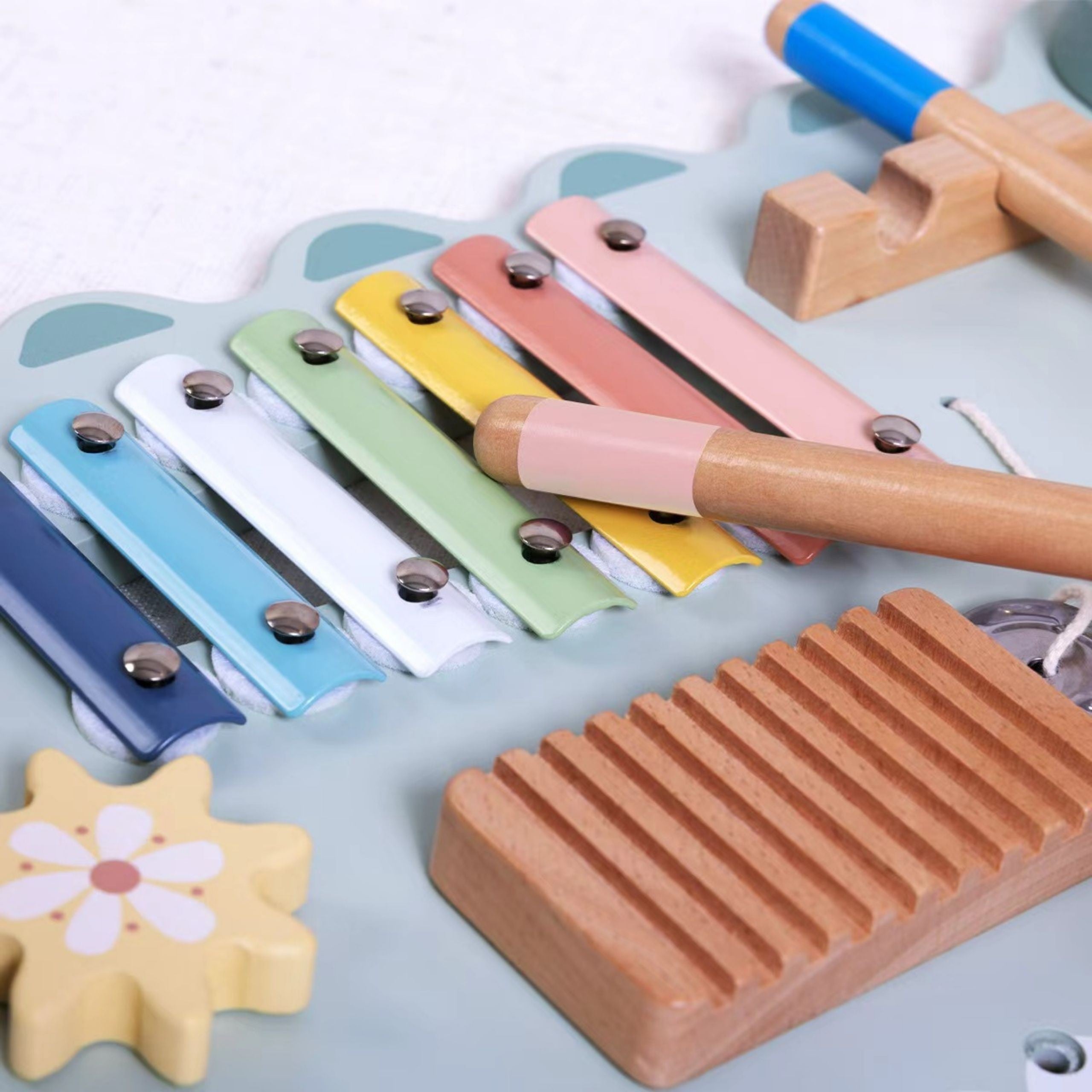 Tooky Toy Wooden Manipulative Board Crocodile 3 Pcs.