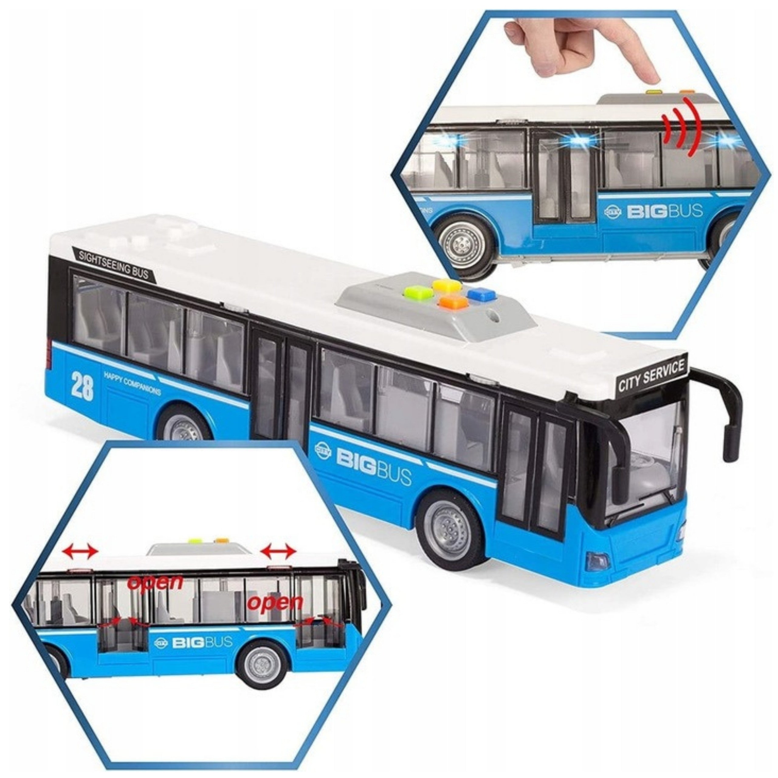 Woopie Interactive Electric City Bus 1:16