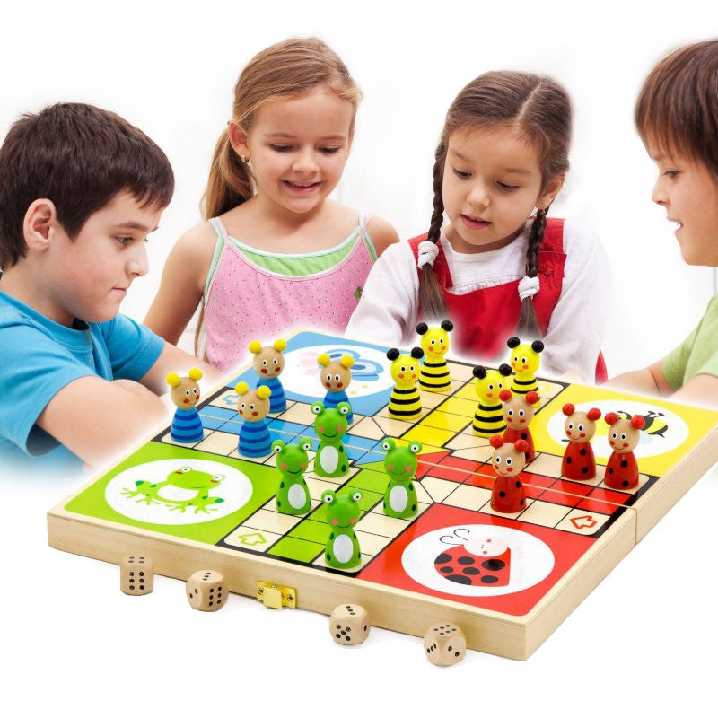 Viga træ ludo spil