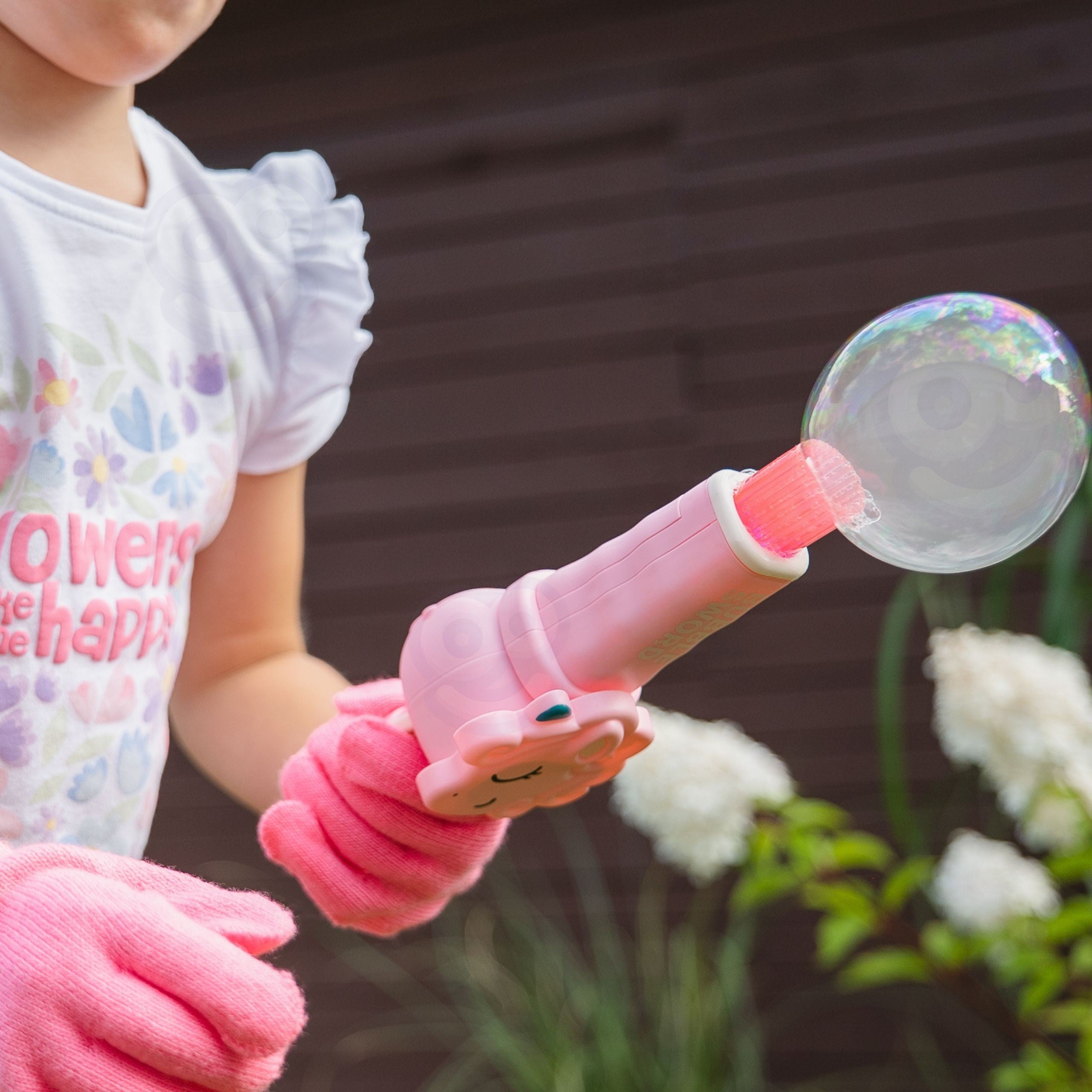 Woopie Magic Bubble Gun mit Rauch-Einhorn-Blasenmaschine